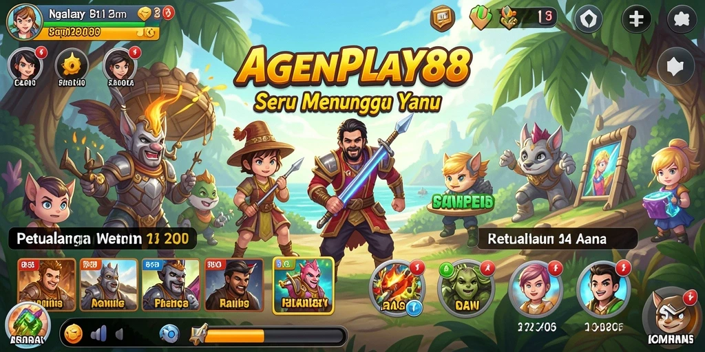 Screenshot gameplay AGENPLAY88 menampilkan karakter beraksi dalam petualangan menegangkan.