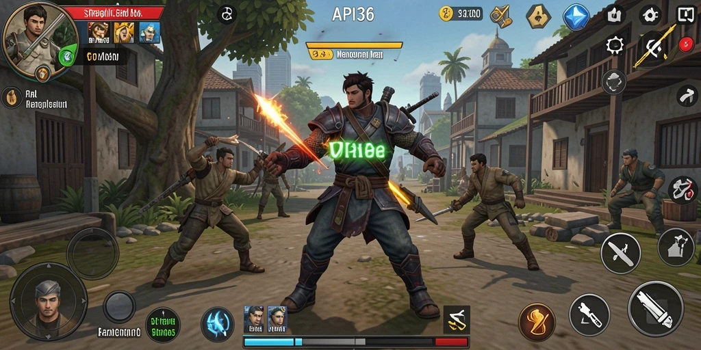 Screenshot gameplay API36 yang menarik dengan aksi strategi yang intens.