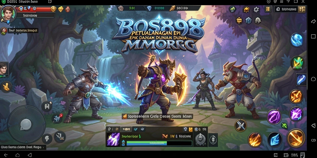Gambaran aksi seru dalam game MMORPG BOS898 yang mengesankan.