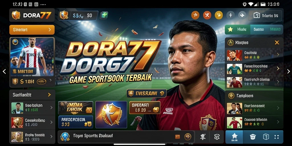 Tampilan gameplay Sportsbook DORA77 yang menarik dan interaktif.