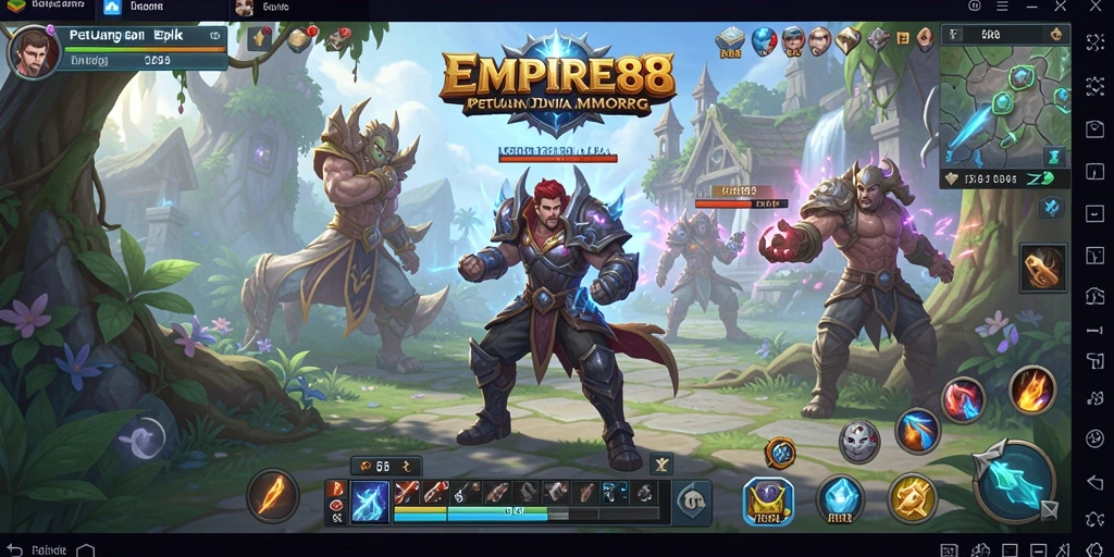 Tampilan épik gameplay dalam EMPIRE88 yang menampilkan pertempuran seru.