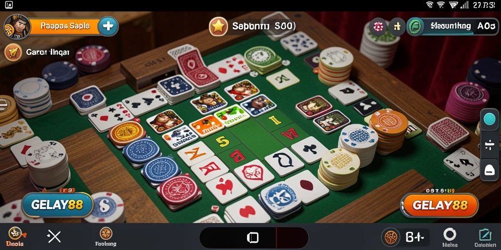 Tampilan gameplay Gaple seru dan interaktif di GELAY88.