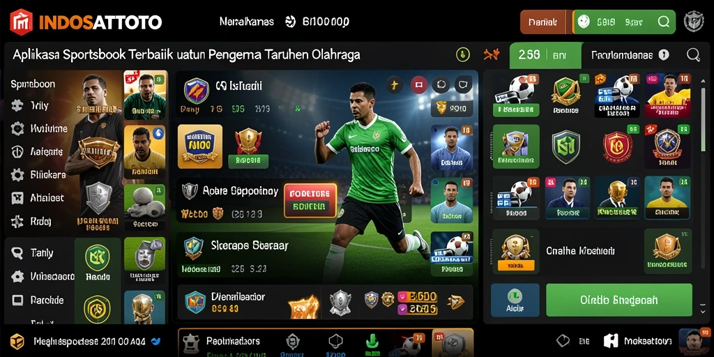 Tampilan gameplay menarik dari INDOSATTOTO sebagai aplikasi Sportsbook.