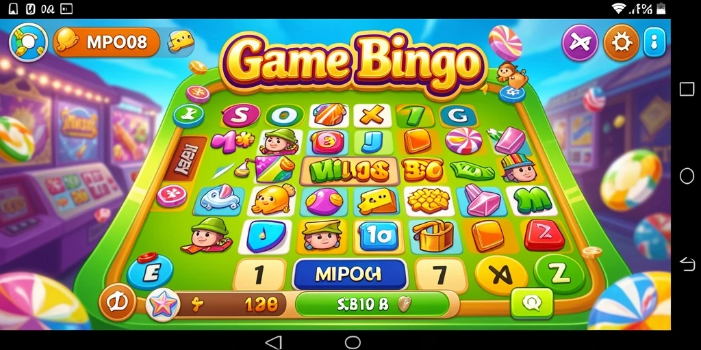 Tampilan gameplay seru di MPO08 saat bermain Bingo.