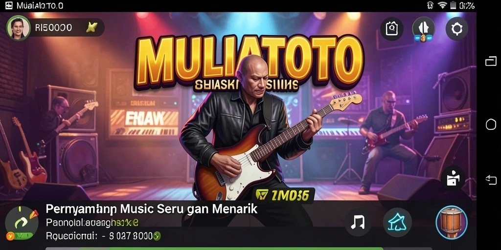 Tampilan gameplay seru dalam MULIATOTO yang menghadirkan pengalaman musik interaktif.