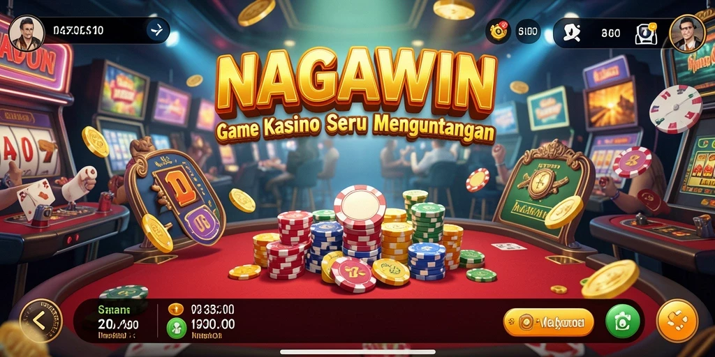 Screenshot gameplay NAGAWIN menampilkan keseruan bermain Kasino.