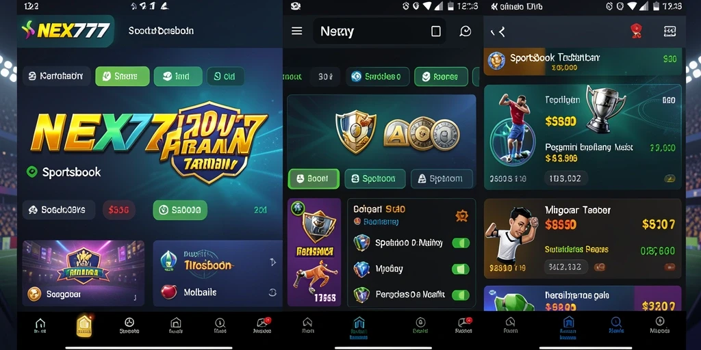 Tampilan gameplay taruhan olahraga di NEX777 yang menarik.