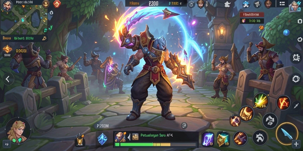 Tampilan gameplay P200M yang dramatis dan mendebarkan.