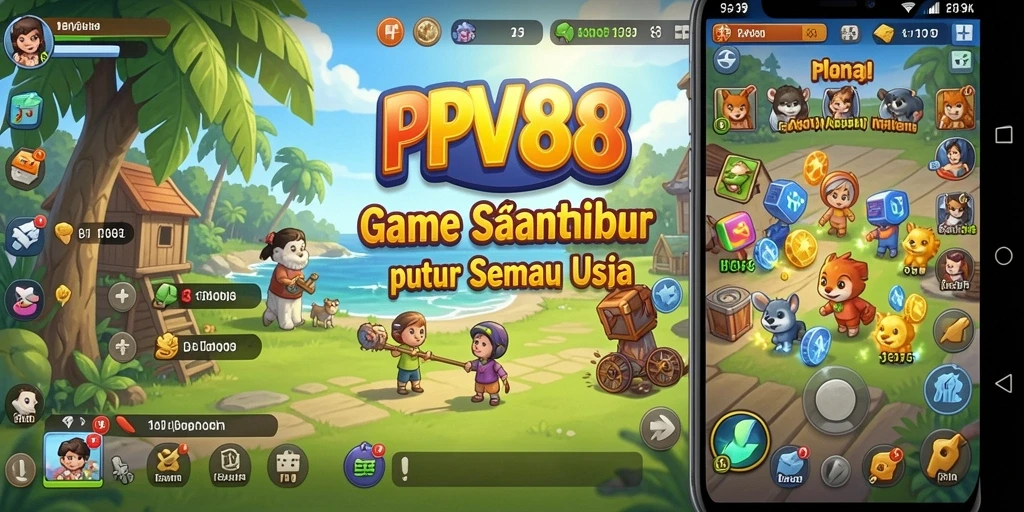 Tampilan menarik gameplay PPV88 yang penuh warna dan seru.