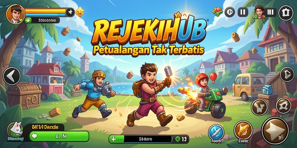 Tampilan menarik dari gameplay REJEKIHUB yang penuh warna.