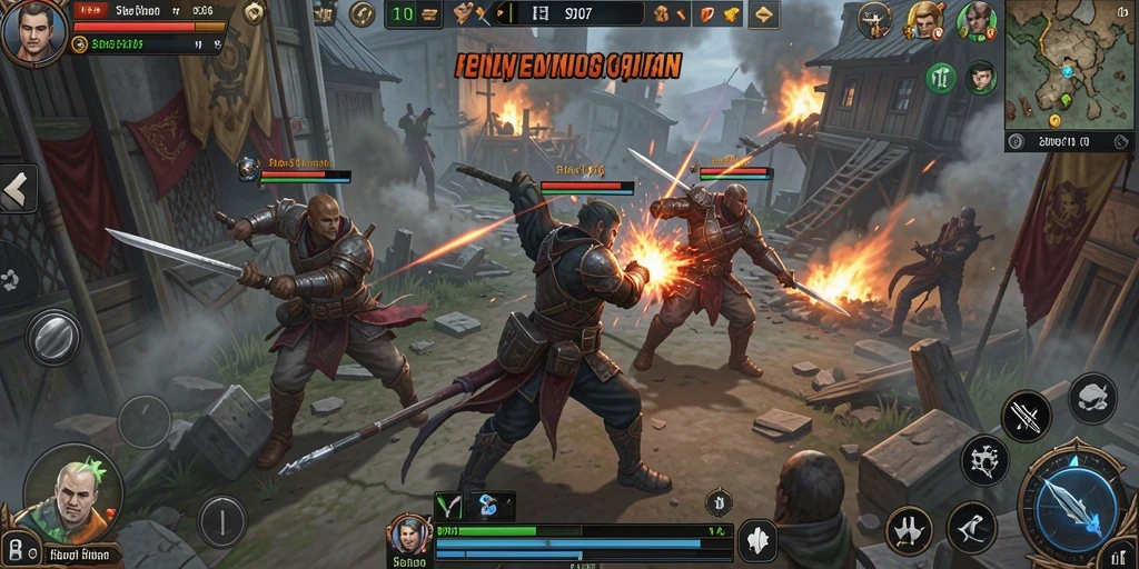 Screenshot utama dari gameplay SD107 menunjukkan aksi strategi yang mendebarkan.
