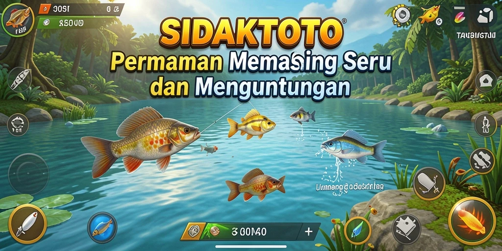 Tangkapan hebat dalam permainan memancing SIDAKTOTO.