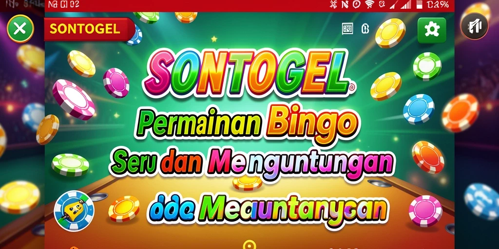 Tampilan menarik gameplay Bingo SONTOGEL yang seru.
